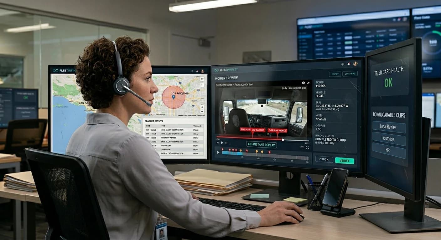 Video telematics for logistics